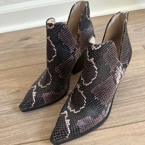 Vince Camuto Snakeskin Bootie